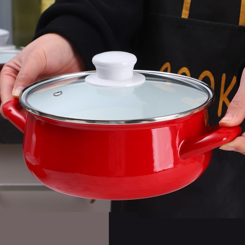 Enamel Soup Pot Thickened Cook - Home Cooking Cookbook 评论和价格