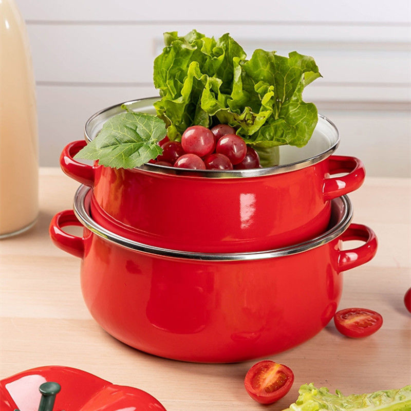 Enamel Soup Pot Thickened Cook - Home Cooking Cookbook 评论和价格