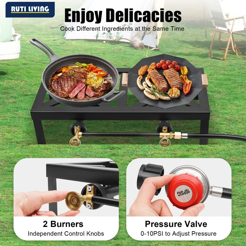 Portable 1/2 Burner Outdoor Ga - Home Cooking Gas 评论和价格