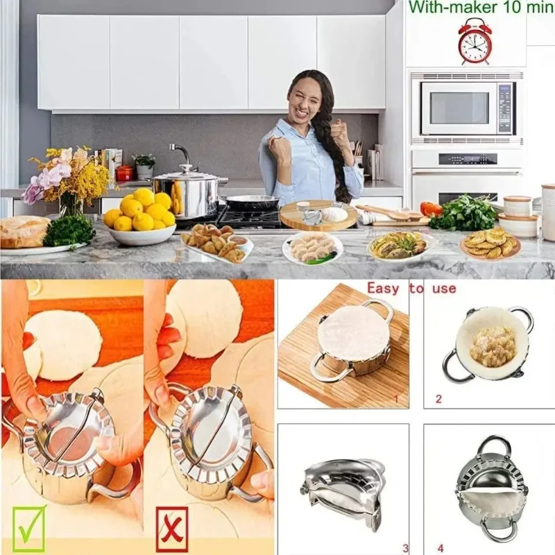Stainless Steel Dumpling Mold  - Gyoza Dumpling Maker 评论和价格